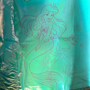 Little Mermaid Ariel Tote Bag Holographic Teal Iridescent Eco New Disney Japan
